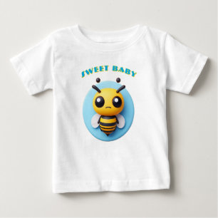 Camiseta De Bebé Dulce personaje de abeja de dibujos animados en 3D