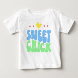 Camiseta De Bebé Dulce Pollito