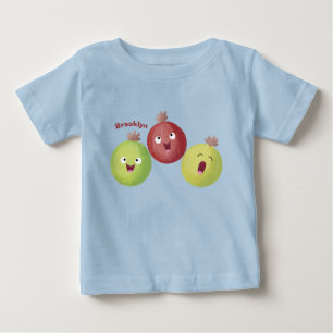 Camiseta De Bebé Dulce trío de grosellas cantando dibujos animados 