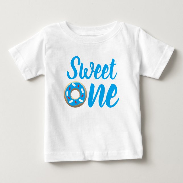 Camiseta De Bebé Dulce Un Donut Primer Cumpleaños (Anverso)