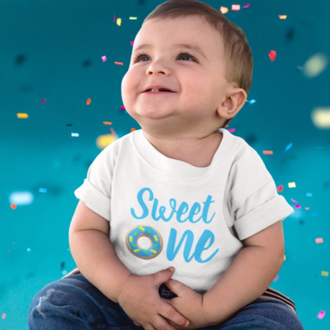 Camiseta De Bebé Dulce Un Donut Primer Cumpleaños (Subido por el creador)