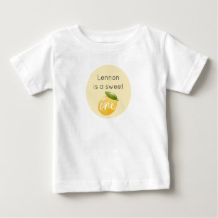 Camiseta De Bebé Dulce Un Limón Primer Cumpleaños