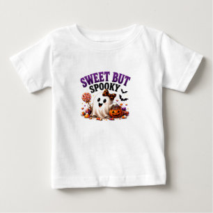 Camiseta De Bebé 👻 Dulce y espeluznante dicho de Halloween para du