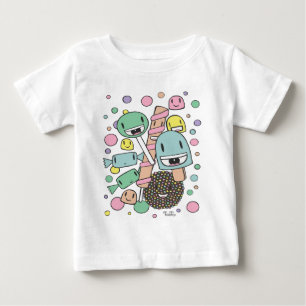 Camiseta De Bebé Dulces Candy Halloween Lollipops Drogas gafas