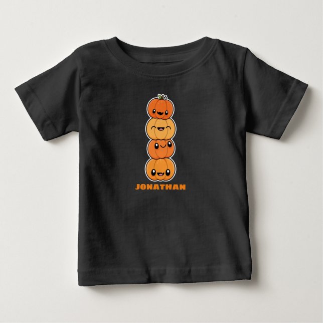 Camiseta De Bebé Dulces de Halloween Calabazas (Anverso)