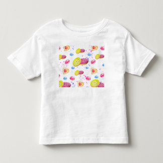 Camiseta De Bebé Dulces dulces con un patrón de brillo colorido