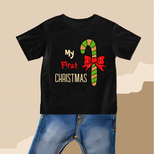Camiseta De Bebé Dulces Navidades candy Baby Bodysuit (Subido por el creador)