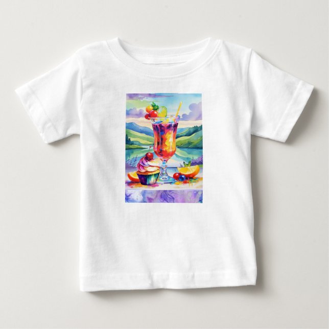 CAMISETA DE BEBÉ DULCES RECUERDOS DE VERANO (Anverso)