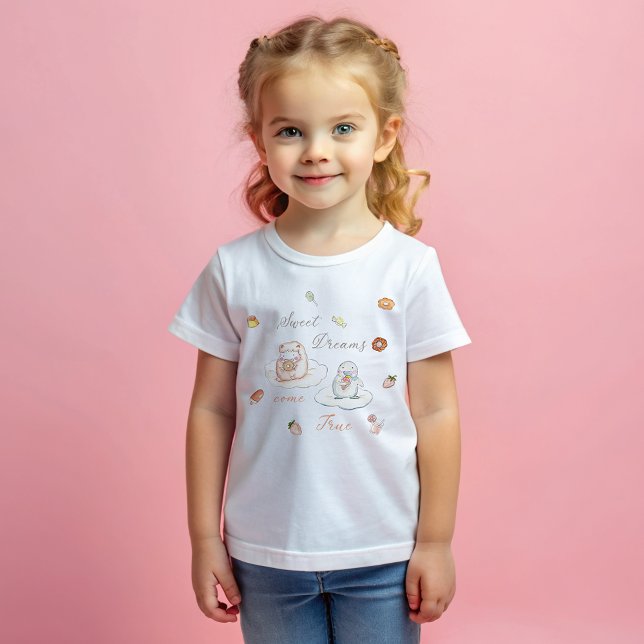 Camiseta De Bebé Dulces sueños se vuelven verdaderos niños curados  (Subido por el creador)