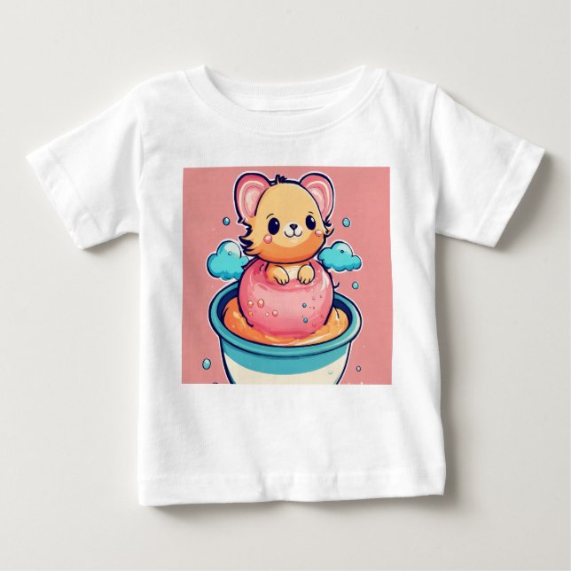 Camiseta De Bebé Dulces sueños y delicias de donut (Anverso)