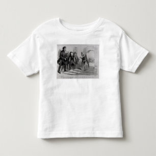 Camiseta De Bebé Dumas, Hugo y Balzac buscando su admisión