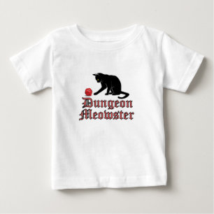 Camiseta De Bebé Dungeon Meowster Funny RPG Cat con dados