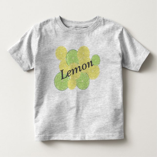 Camiseta De Bebé Dúo de cítricos de limón y limón - Diseño de fruta (Anverso)