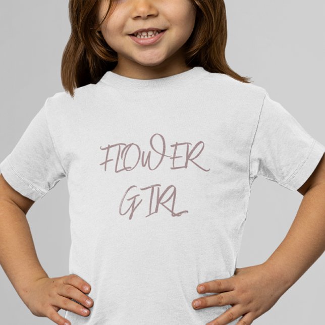 Camiseta De Bebé Dusty Burgundy Flower Girl (Subido por el creador)