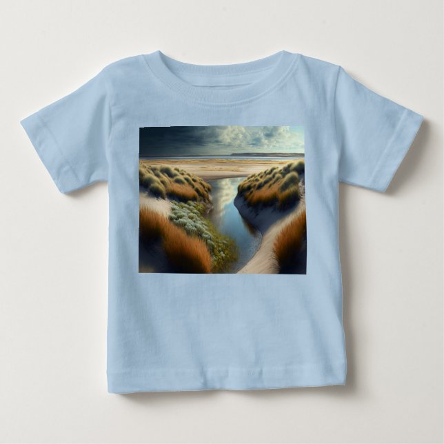 Camiseta De Bebé Dutch Coastal Dunes (Anverso)