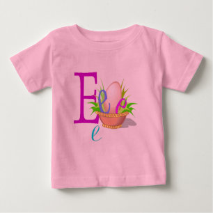 Camiseta De Bebé E - Colección de monogramas