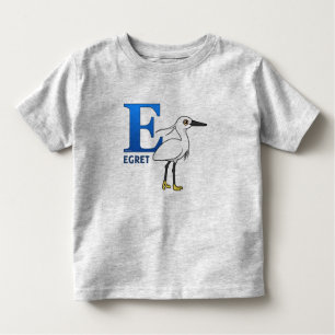 Camiseta De Bebé E está para el Egret