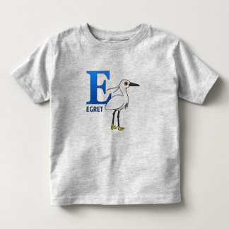 Camiseta De Bebé E está para el Egret