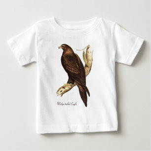 Camiseta De Bebé Eagle atado cuña. Un ave rapaz magnífica