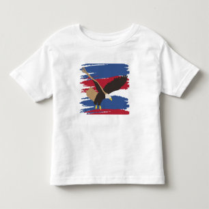 Camiseta De Bebé Eagle Bird USA Bandera Patriótica Americana