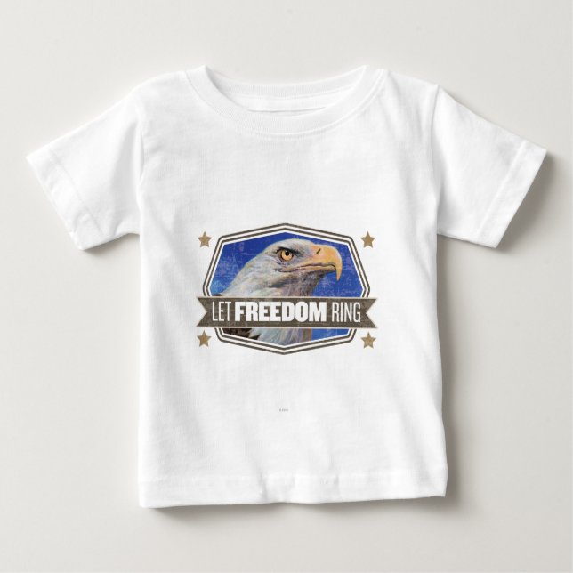 Camiseta De Bebé Eagle-Deje el anillo de la libertad (Anverso)