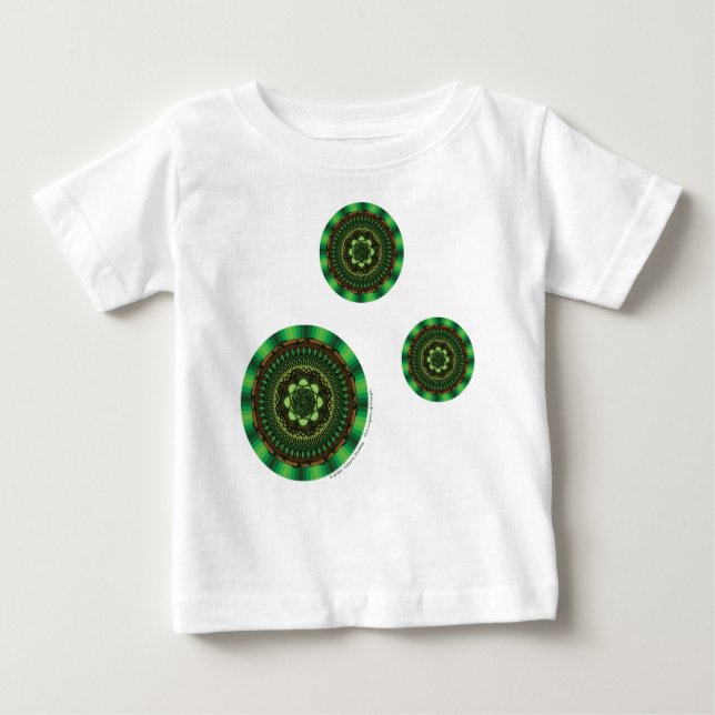 Camiseta De Bebé Earth Mandala Kid's and Baby Light Shirt (Anverso)