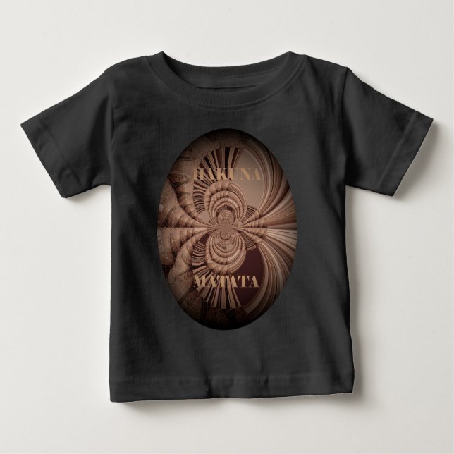 Camiseta De Bebé Earthy Hakuna Matata Art Print (Anverso)