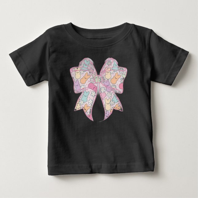 Camiseta De Bebé Easter Bunny Bow (Anverso)
