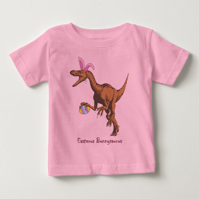 Camiseta De Bebé easter dinosaur (Anverso)