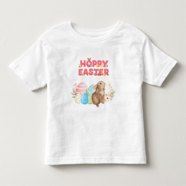 Camiseta De Bebé Easter Group Eggs Hoppy Easter Day (Anverso)