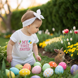 Camiseta De Bebé Easter Steps