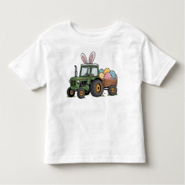 Camiseta De Bebé Easter Tractor