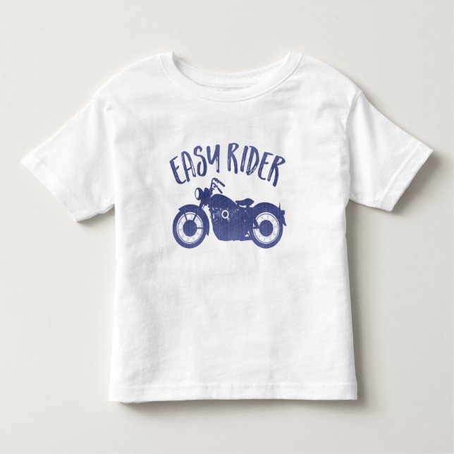 Camiseta De Bebé Easy Rider Denim Print T-Shirt (Anverso)