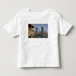 Camiseta De Bebé EAU, Dubai, Dubai Creek. Canal de cruceros Dhow