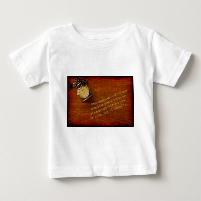 Camiseta De Bebé Eclesiastes 3:11 (Anverso)