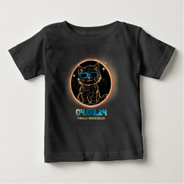 Camiseta De Bebé Eclipse solar total 2024 Gafas de eclipse solar de