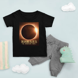 Camiseta De Bebé Eclipse solar total Oklahoma 2024 Personalizado