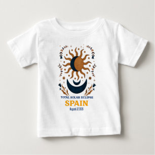 Camiseta De Bebé Eclipse Total de Sol España Agosto 2026