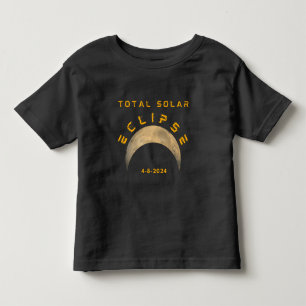CAMISETA DE BEBÉ ECLIPSE TOTAL DE SOL LUNA SOL TIERRA