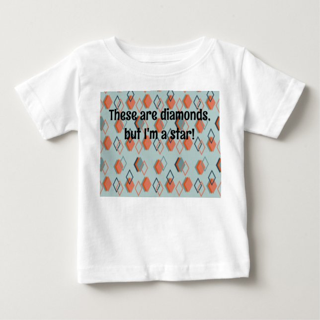 Camiseta De Bebé Ecos de diamantes (Anverso)