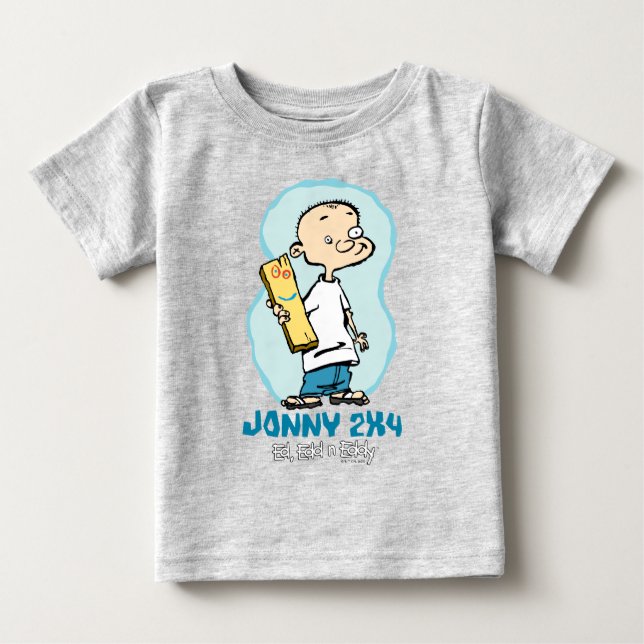 Camiseta De Bebé Ed, Edd, n' Eddy Jonny 2x4 y Plank (Anverso)