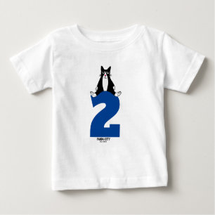 Camiseta De Bebé Edad 2 cumpleaños Panda Kitty Cat T-Shirts