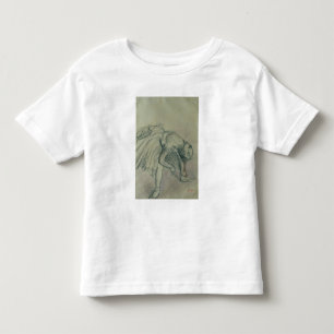 Camiseta De Bebé Edgar Degas   Bailarina Fixing her Slipper, c.1865