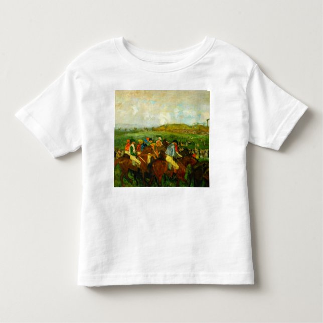 Camiseta De Bebé Edgar Degas Horseback Riding (Anverso)