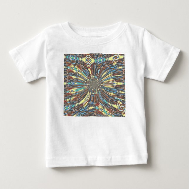 Camiseta De Bebé Edgy African Urban Pop Art Resumen Diseño Óptico (Anverso)