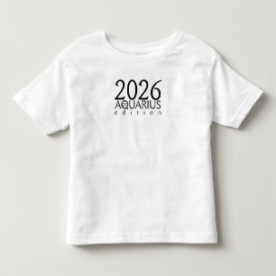 Camiseta De Bebé Edición Acuario 2026 con símbolo