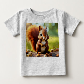 Camiseta De Bebé Edición Cute Squirrel
