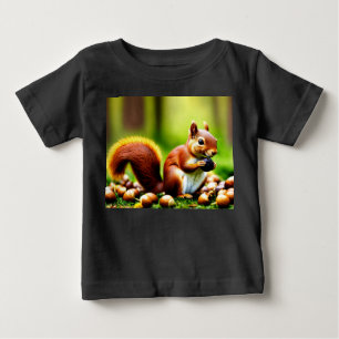 Camiseta De Bebé Edición Cute Squirrel