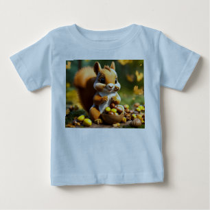 Camiseta De Bebé Edición Cute Squirrel