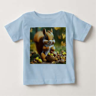 Camiseta De Bebé Edición Cute Squirrel